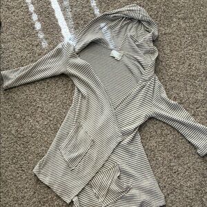 Striped Hooded Women's Cape